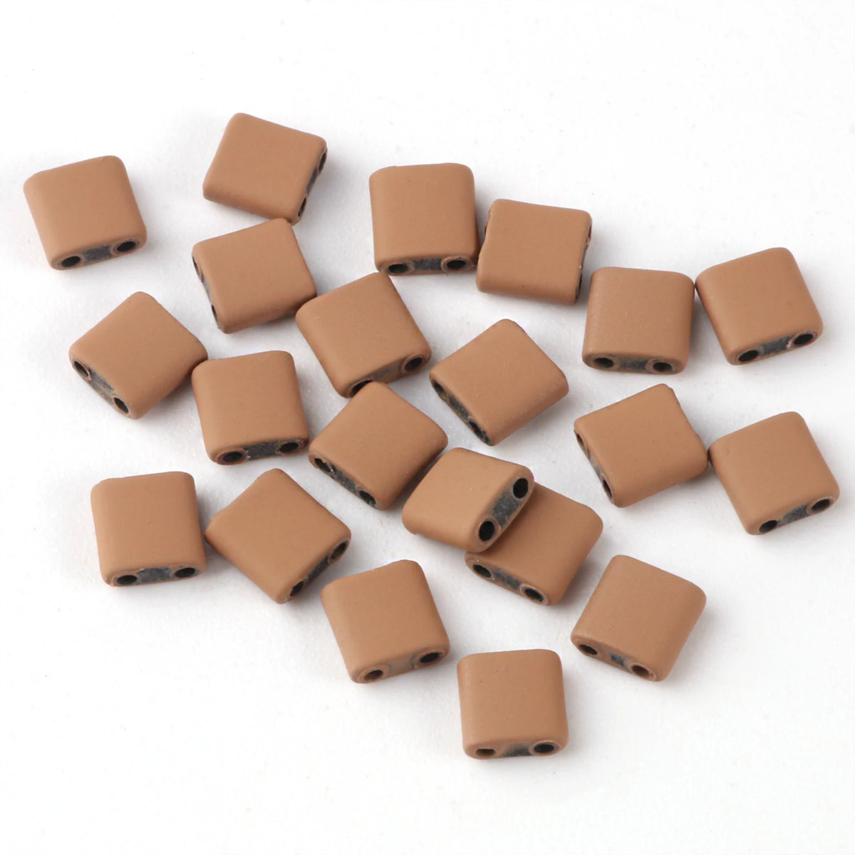 Rectangle Two-Hole Hematite Beads 5x5x2mm – DIY Jewelry Making