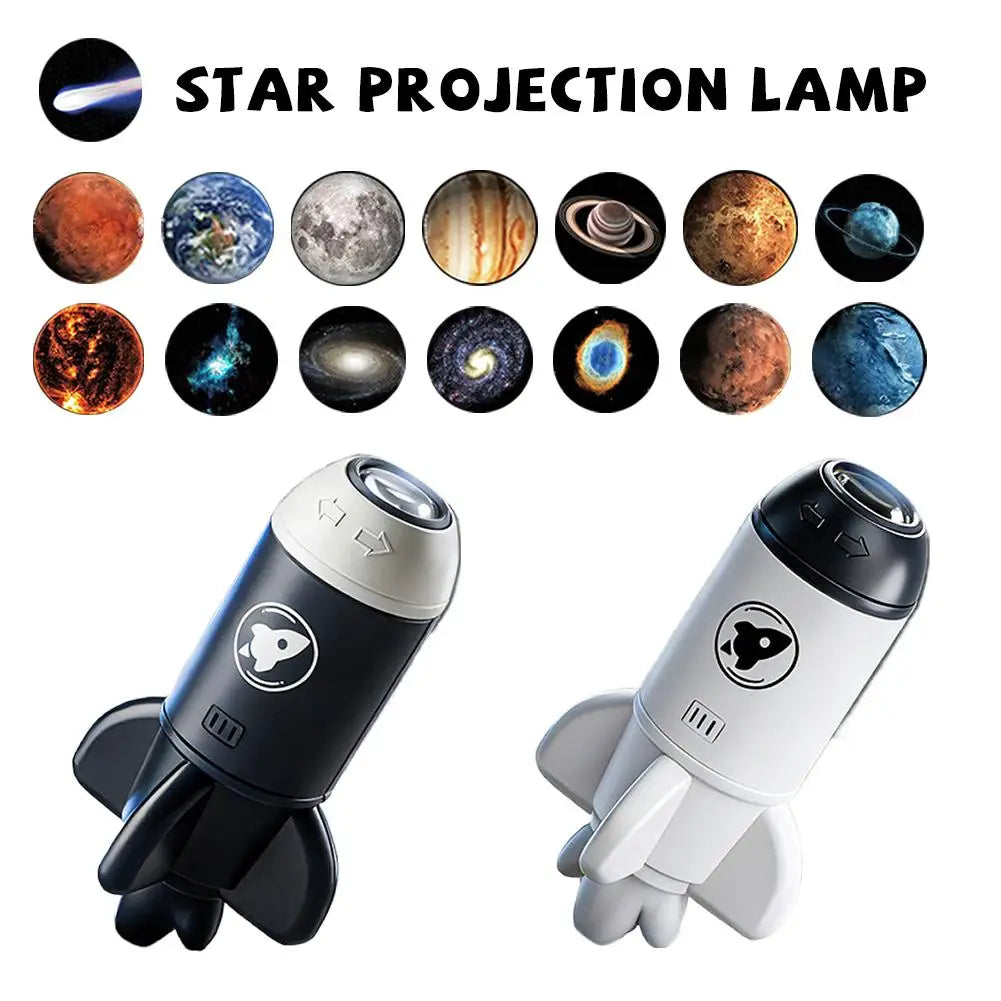 USB Galaxy Projector – 360° Rotating LED Starry Sky Night Light