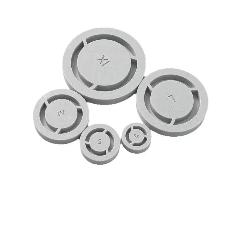 5-Piece Pottery Foot Ring Template Set | PLA Clay Trimming Tool