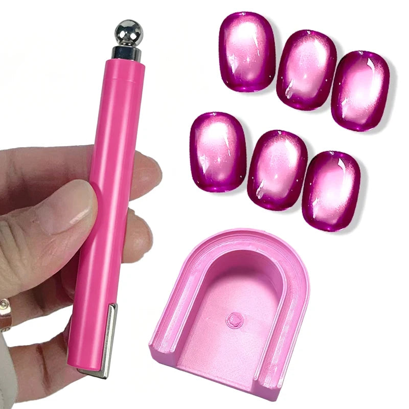 U-Shaped Cat Eye Nail Magnet Guide Tool – DIY Gel Polish