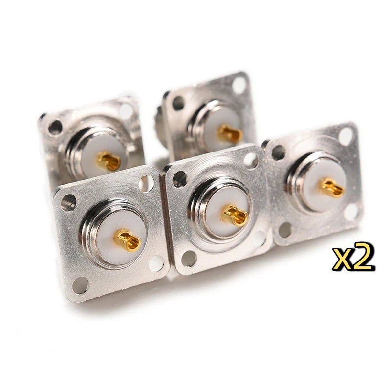SO239 UHF Female Flange Connector – 4-Hole 25mm Panel Mount RF