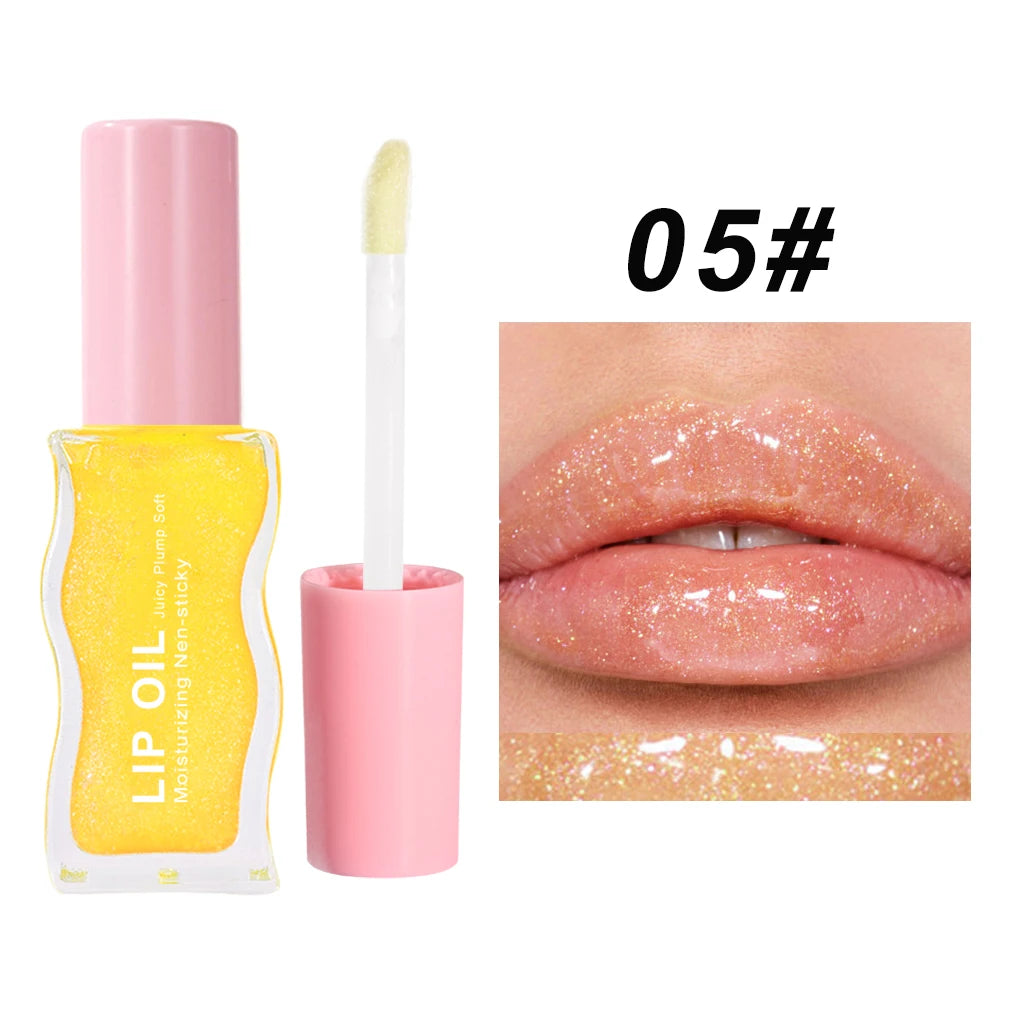 YTRUNS Fruit & Honey Lip Oil – Hydrating Pearl Lip Gloss