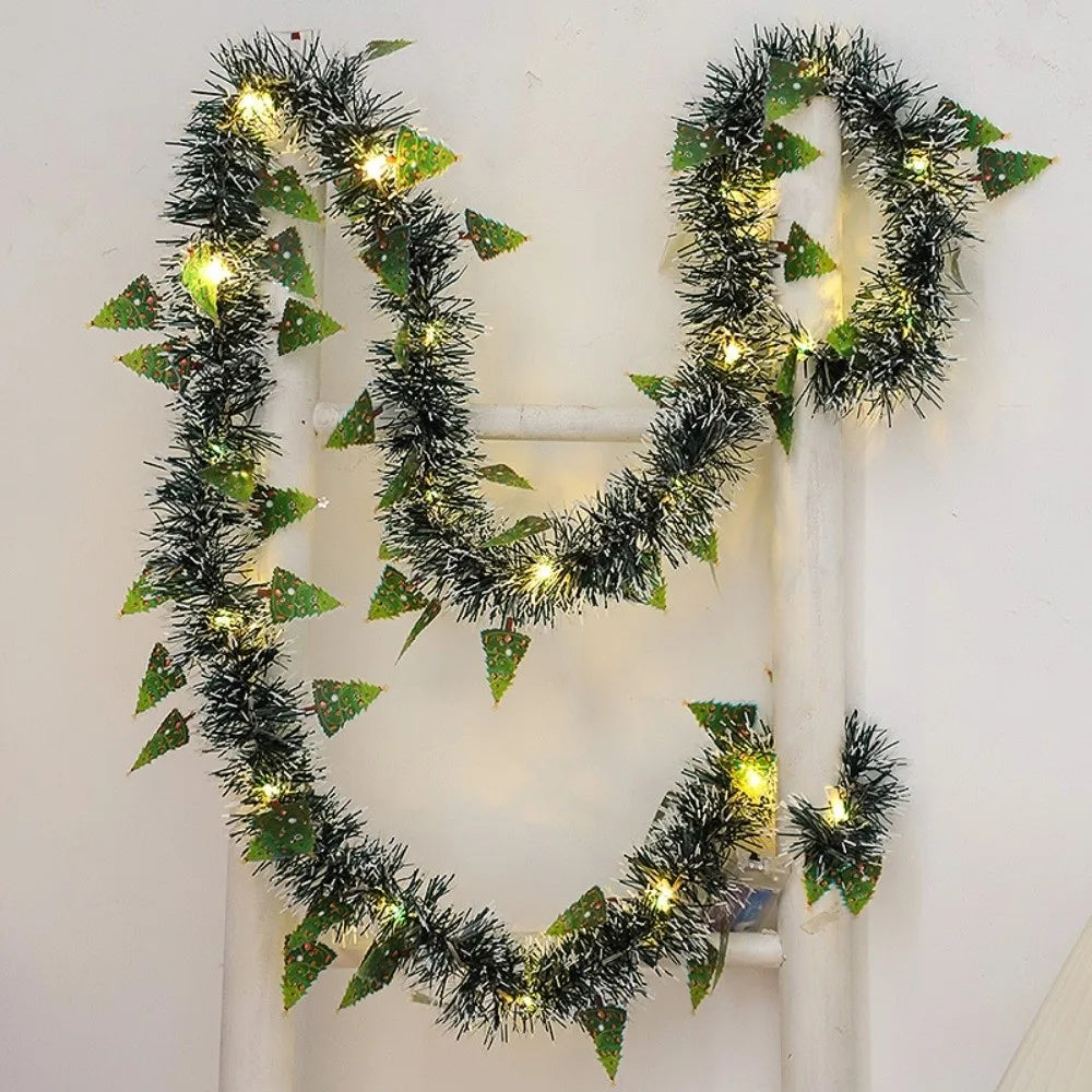 5M Christmas String Lights – Santa & Snowflake Décor Strip