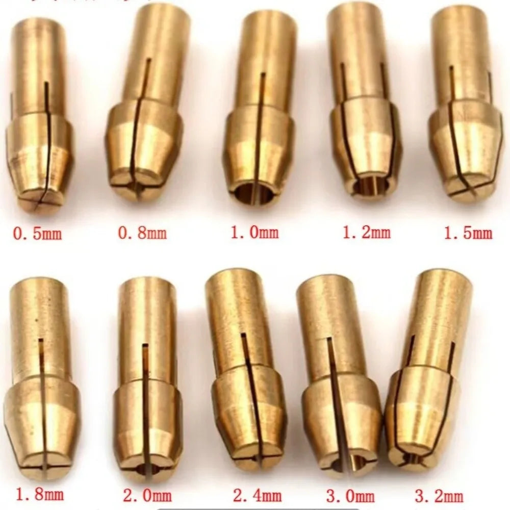 16-Piece Rotary Tool Chuck Set | Keyless Quick-Change 0.8–3mm