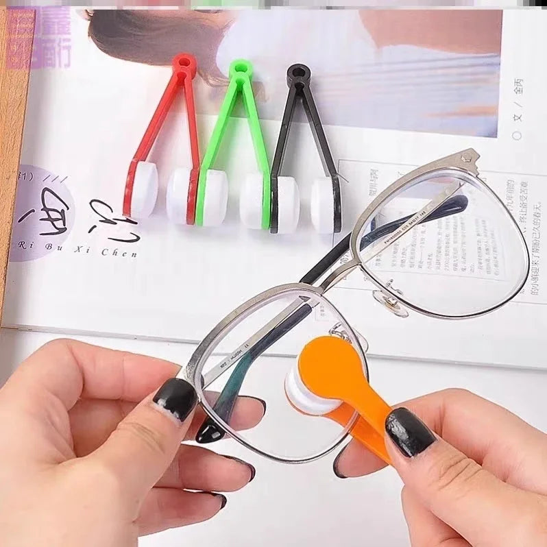 Two-Side Microfiber Glasses Cleaning Brush | Portable Lens Cleaner