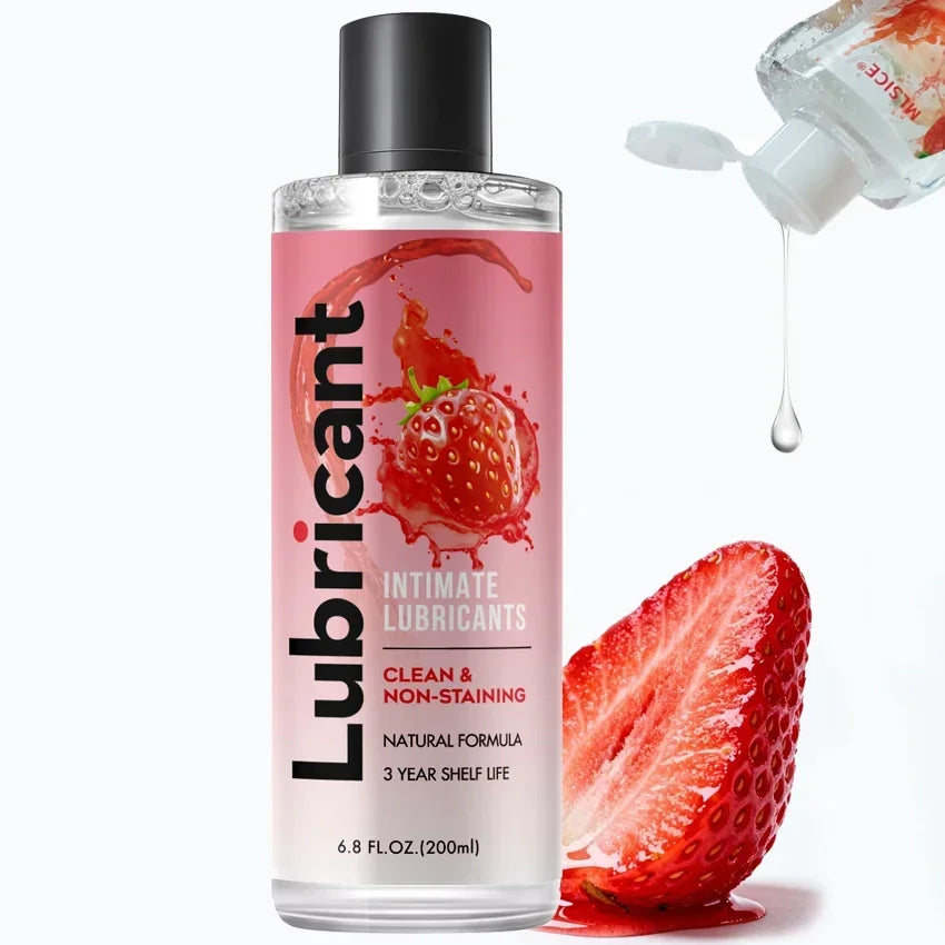 Strawberry Water-Based Personal Lubricant Gel – 120ml/300ml