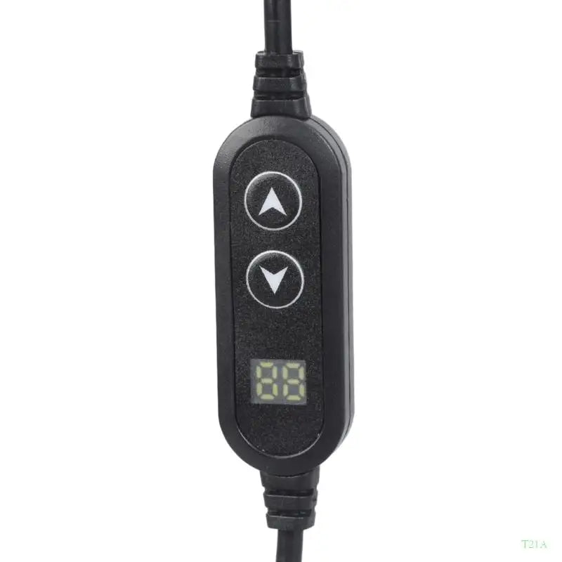 USB-C to Car Cigarette Adapter – Adjustable 5V–20V Voltage Display