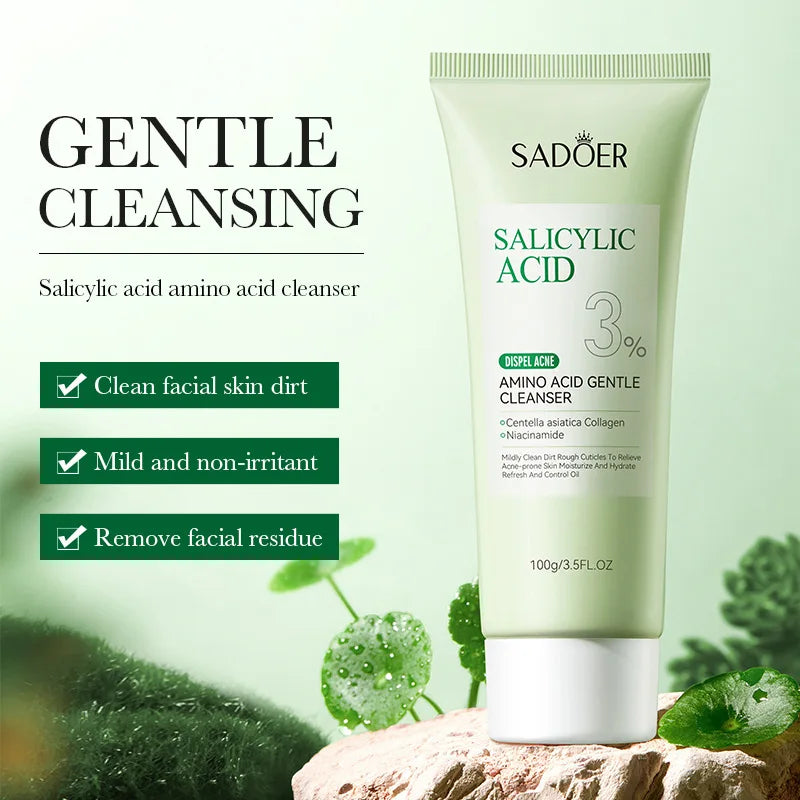 SADOER Salicylic Acid Foaming Face Wash – Hydrating Cleanser