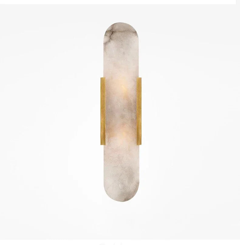 Travertine Cube Wall Sconce – Natural Stone LED Wall Lamp