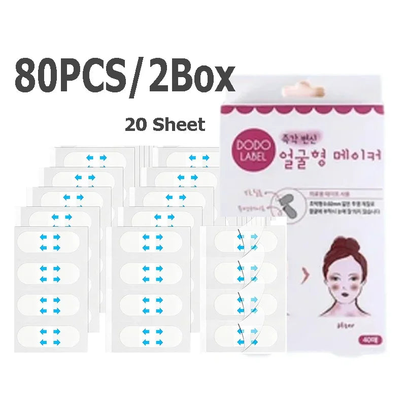 V-Lift Face Tape – Invisible Adhesive Lifting Patches 20 Sheets