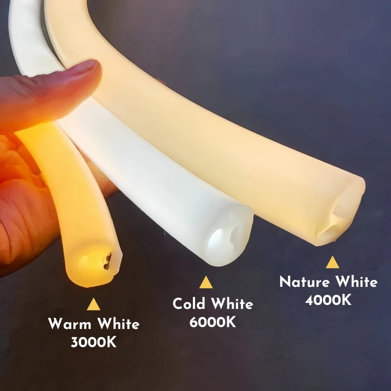 270°/360° Flexible LED Neon Silicone Rope Light DC12V IP67