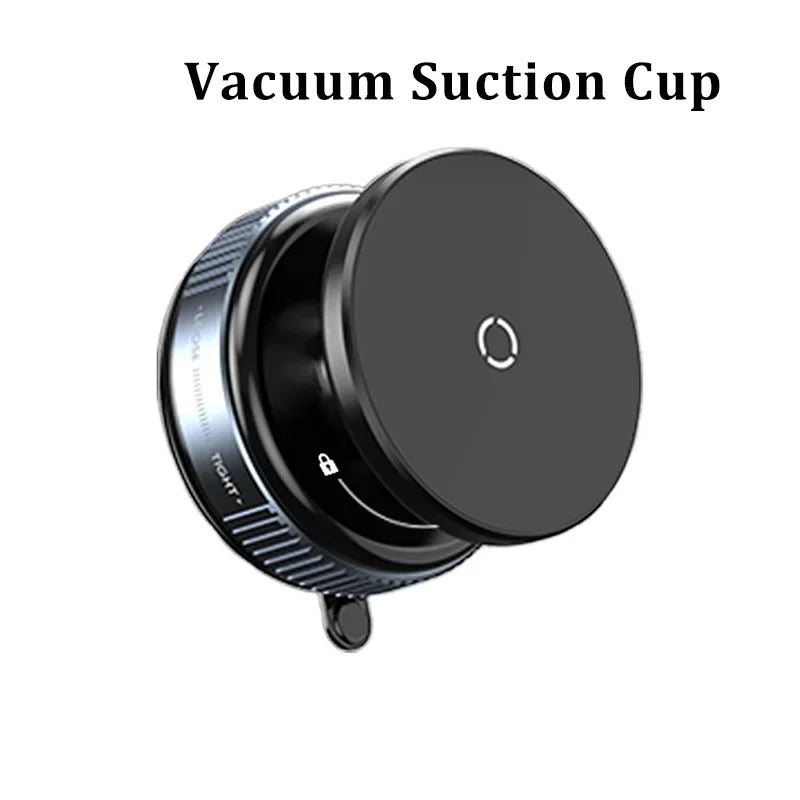 Magnetic Car Phone Holder – 360° Foldable Vacuum Suction Mount