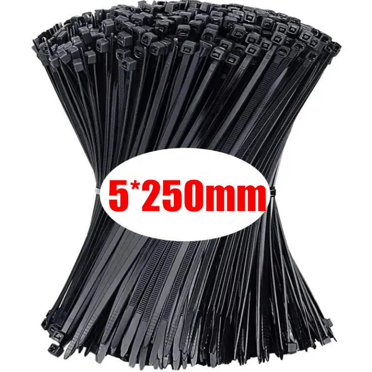 Nylon Self-Locking Cable Ties Zip Ties – Bulk 100–1000 Pcs