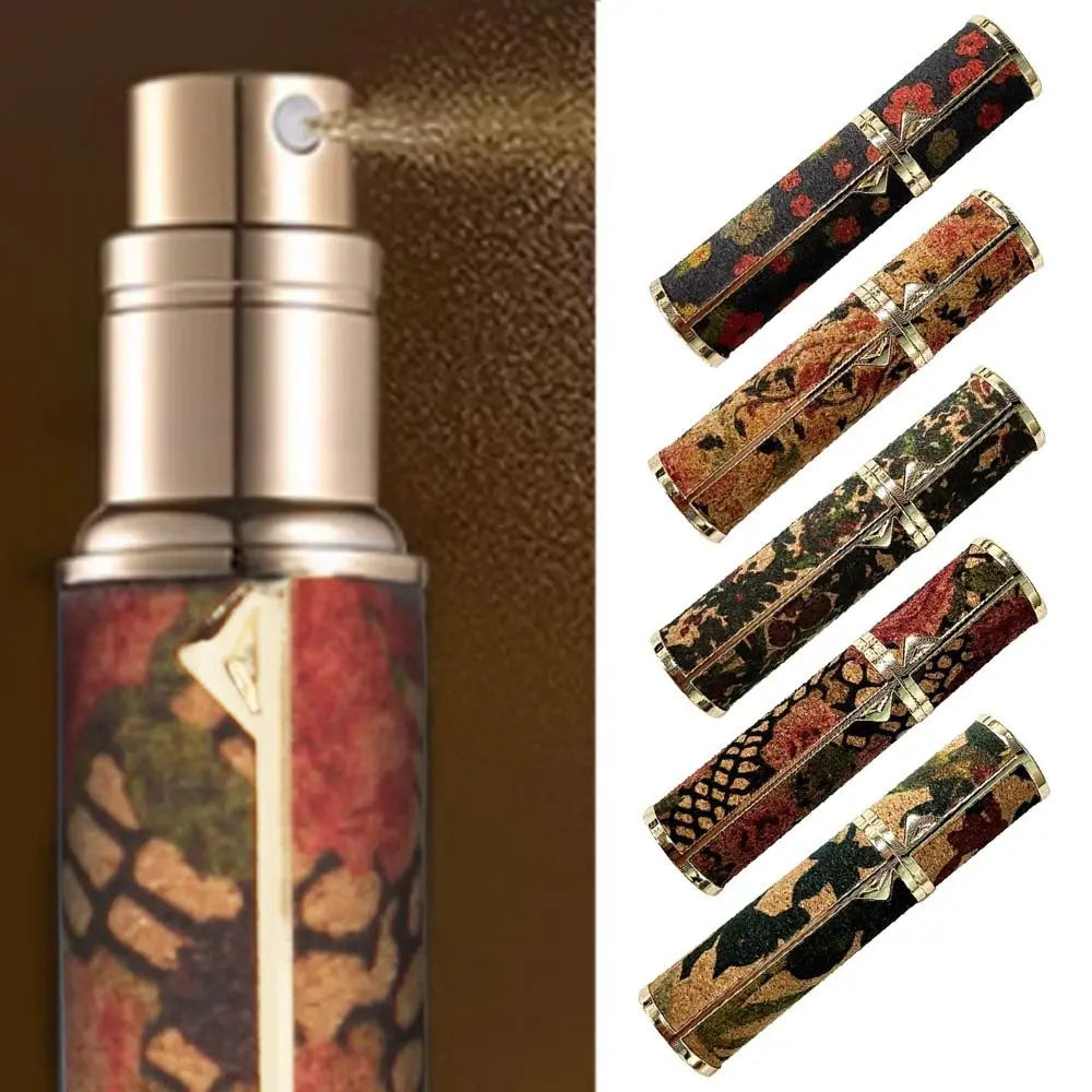 Portable Leather 5ml Perfume Spray Bottle – Ultra-Fine Mist