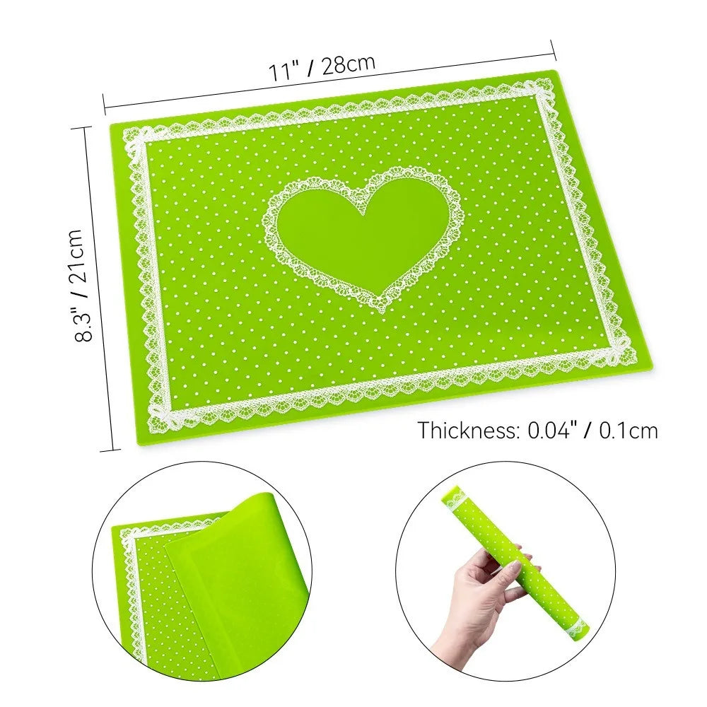 Silicone Nail Art Mat – Foldable Non-Slip Lace Hand Pillow Pad
