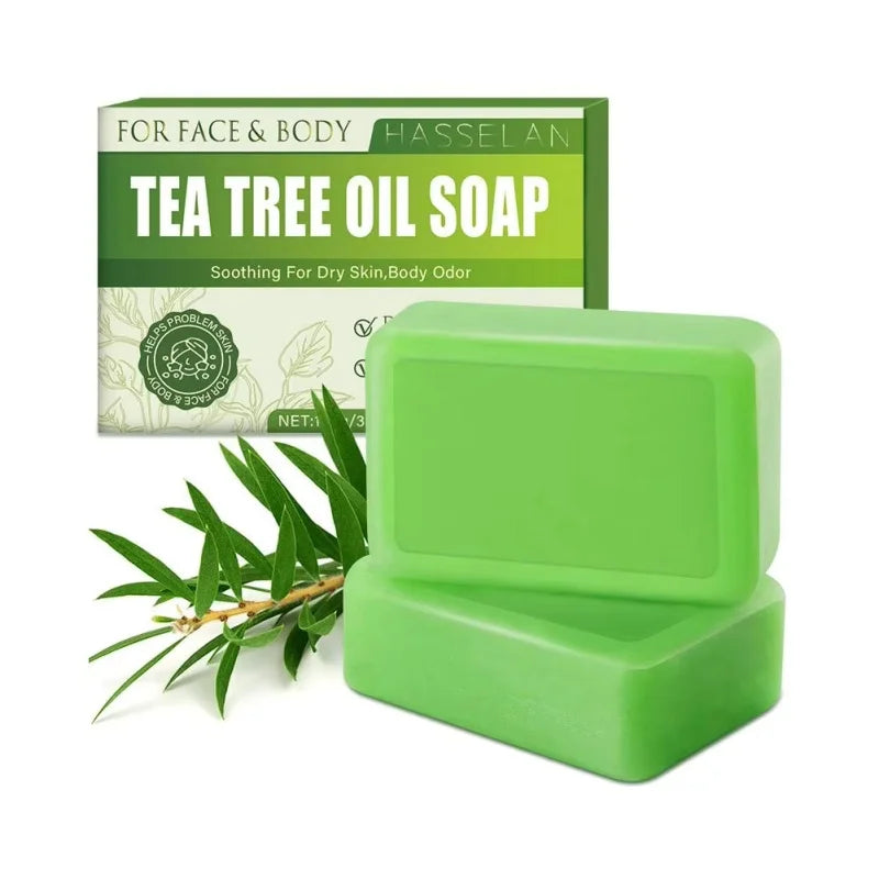 Tea Tree Essential Oil Soap – Face & Body Cleansing Bar 100g