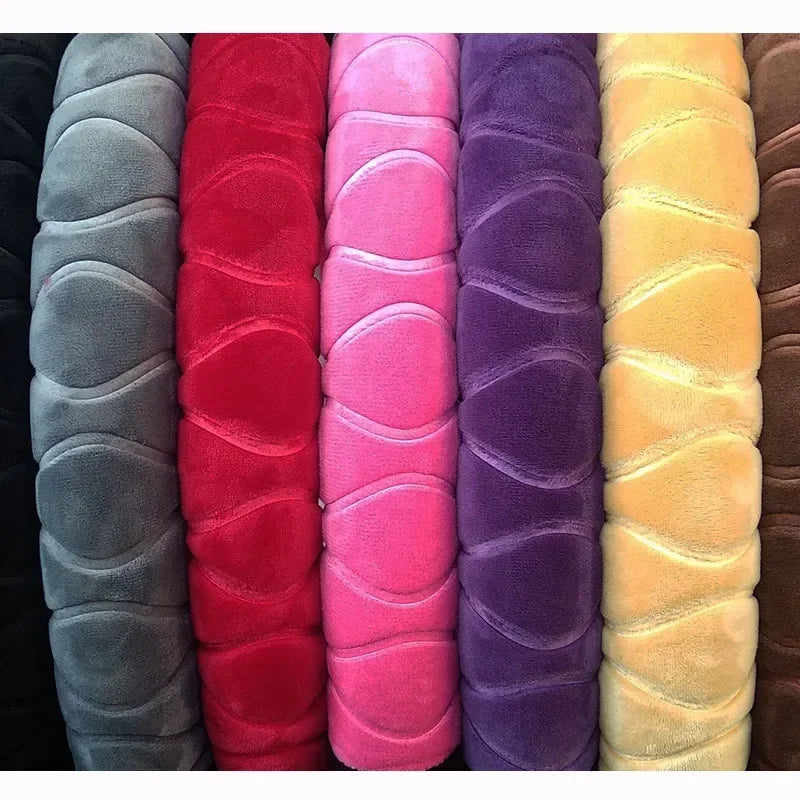 Short-Fur Plush Steering Wheel Cover – Winter Warm 37–39CM