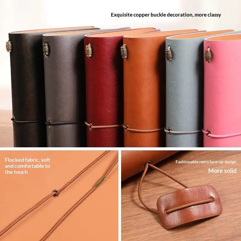 Vintage Faux Leather Refillable Notebook | Loose Leaf Journal