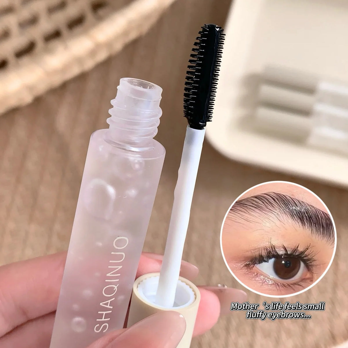 SHAQINUO Clear Eyebrow Gel – Waterproof 3D Brow Lamination