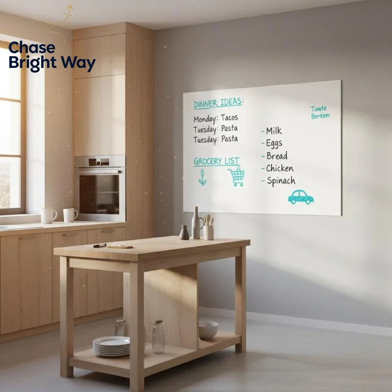 Whiteboard Wall Sticker – Reusable Static Cling Dry Erase Sheet