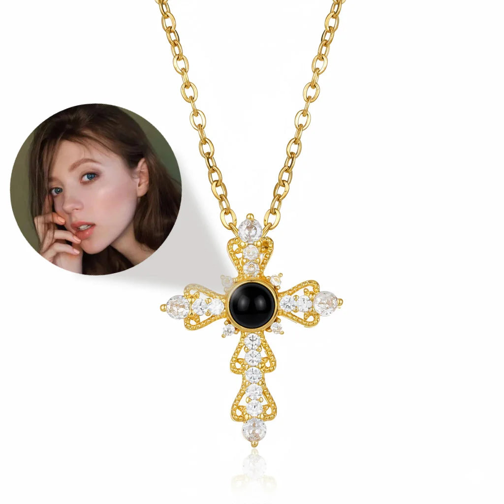 Personalized Photo Projection Heart Necklace | Custom Keepsake