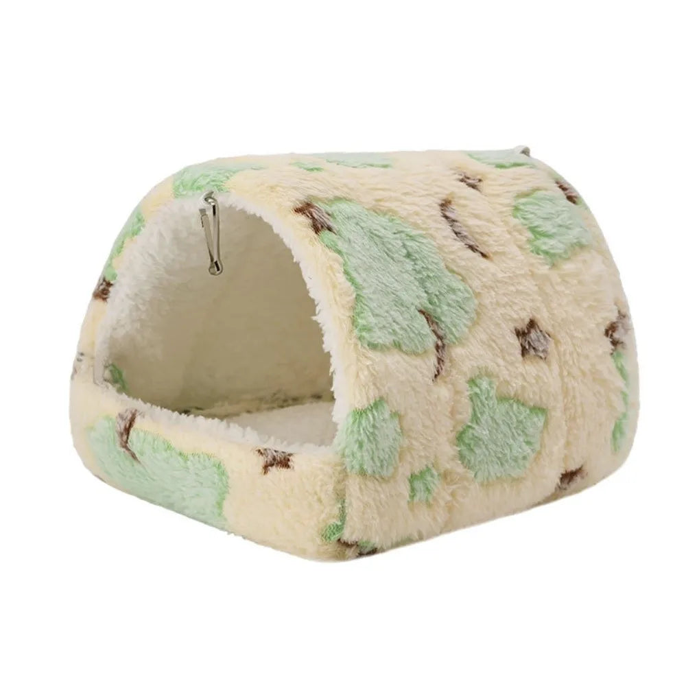 Hanging Plush Pet Nest – Cozy Bird & Small Animal Hammock