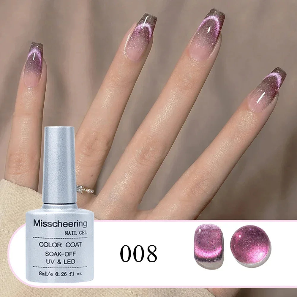 Cat's Eye Magnetic Gel Nail Polish – UV/LED Crystal Blue 8ml