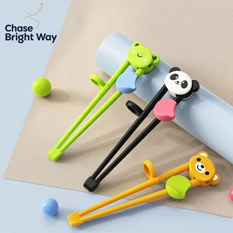 Kids Training Chopsticks – BPA-Free Cartoon Animal Non-Slip