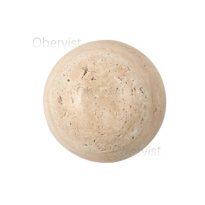 Travertine Stone LED Wall Sconce – Wabi Sabi Natural Light