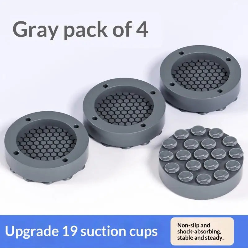 Anti-Vibration Washing Machine Foot Pads – Silicone 1/4 Pcs