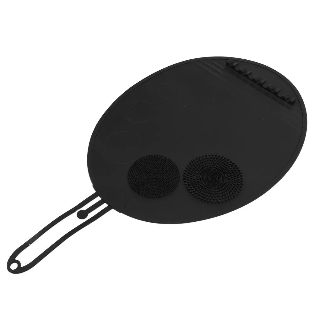 Large Silicone Makeup Brush Cleaning Mat | Multi-Texture Scrubber