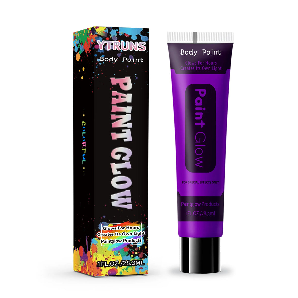 UV Neon Glow Face & Body Paint – Water-Based Fluorescent Cream