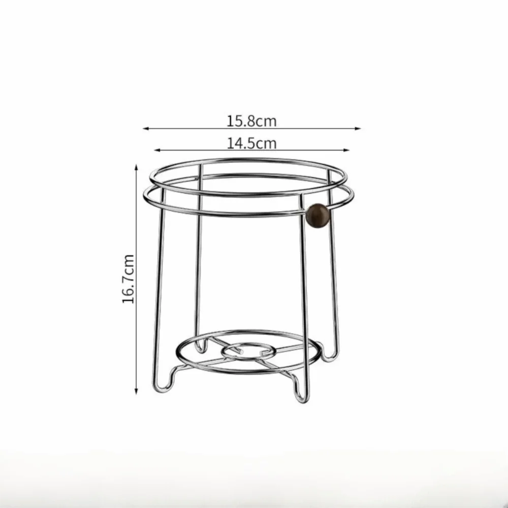 Stainless Steel Countertop Trash Bag Holder Stand | Space-Saving