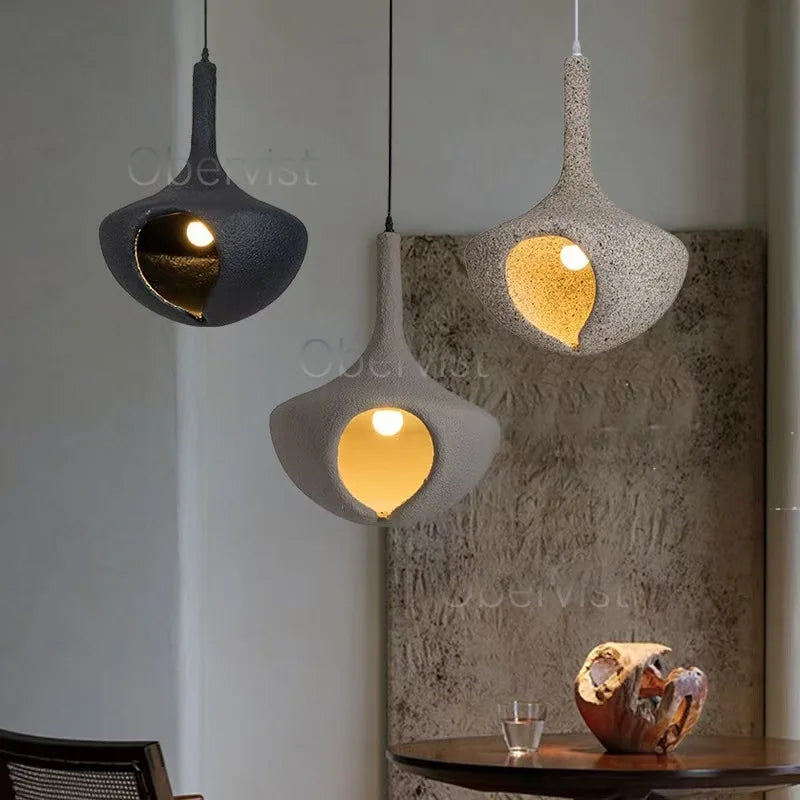 Wabi-Sabi Hand-Knitted Pendant Lamp | Designer Chandelier