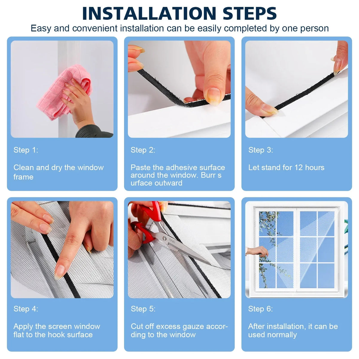Adhesive Mosquito Window Screen Mesh – Nylon Bug Net