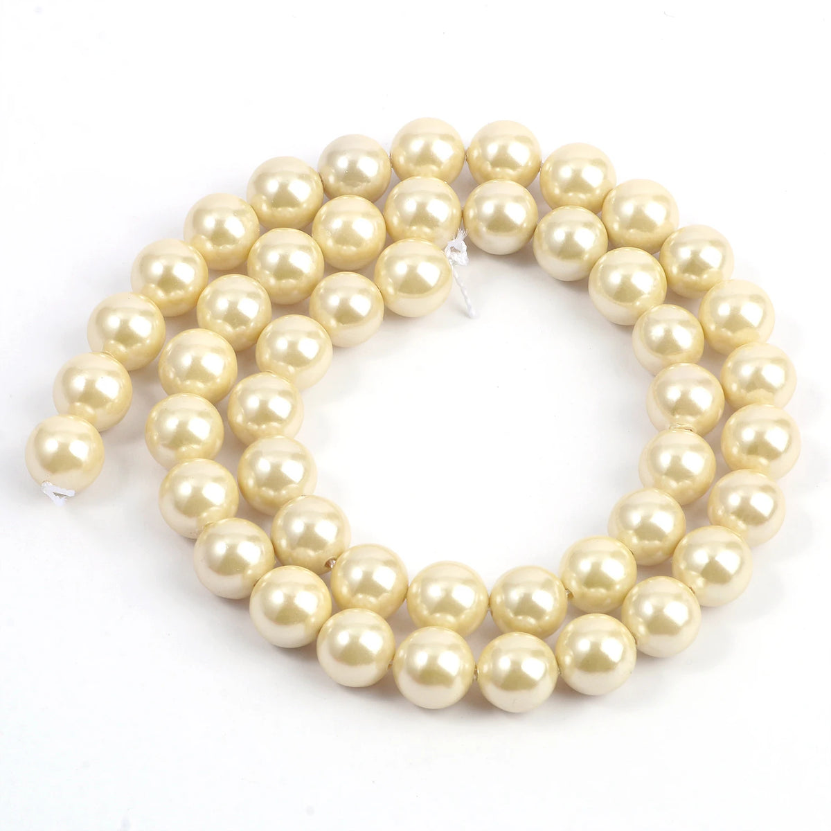 Round Shell Pearl Beads for DIY Jewelry Making – 6–12mm