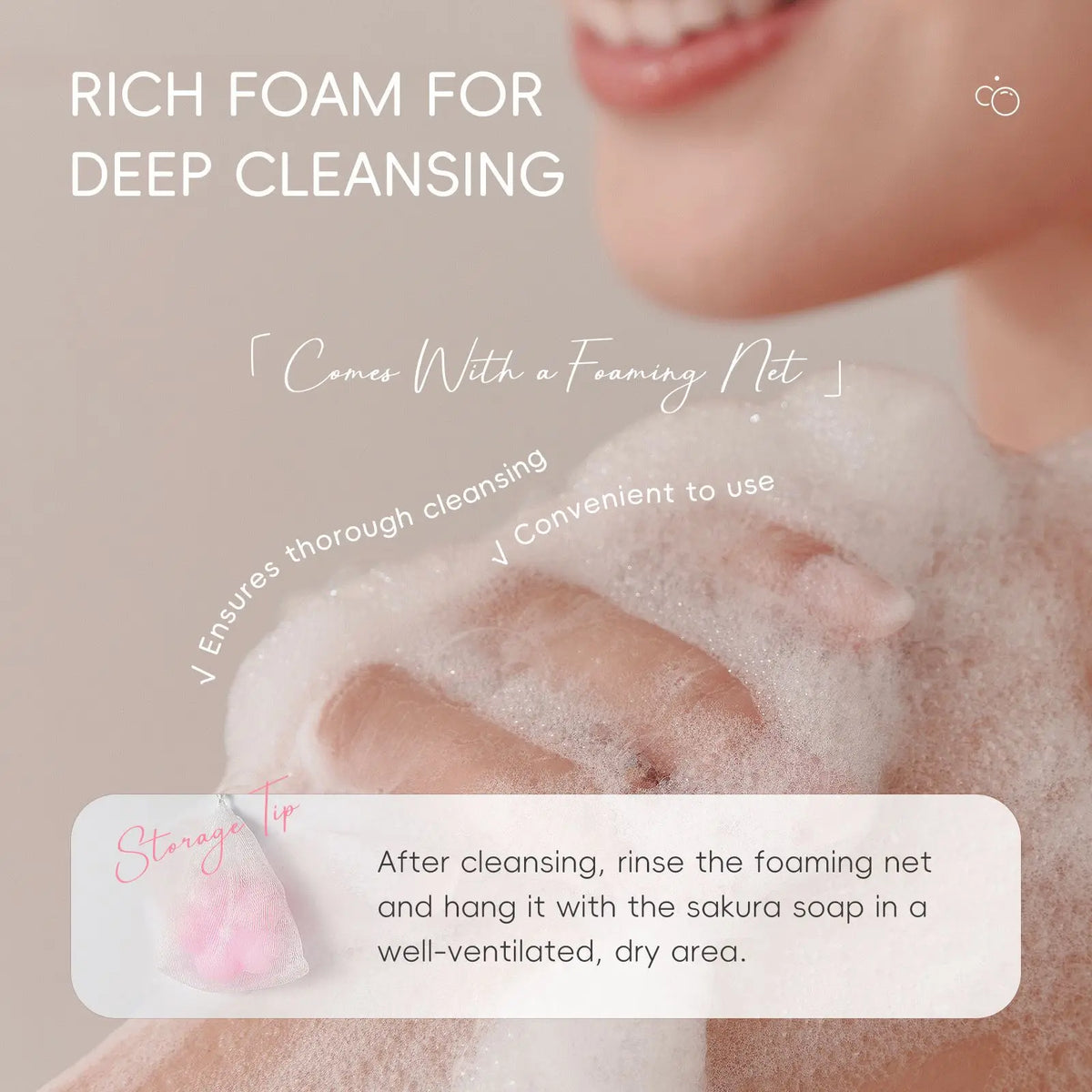 LAIKOU Sakura Handmade Soap – Moisturizing Face & Body Bar