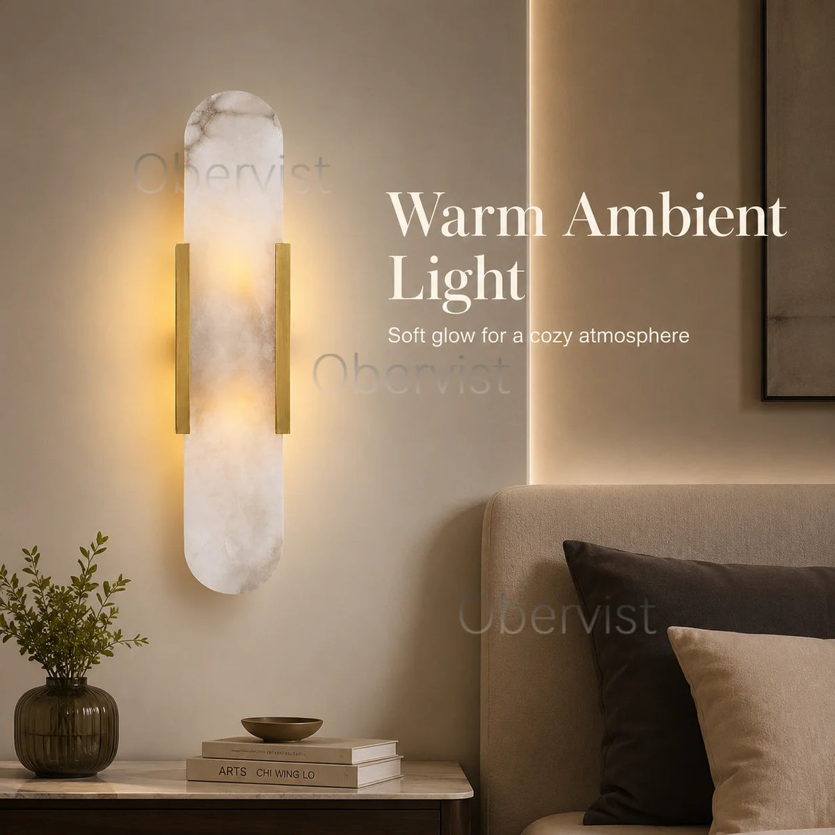Travertine Cube Wall Sconce – Natural Stone LED Wall Lamp