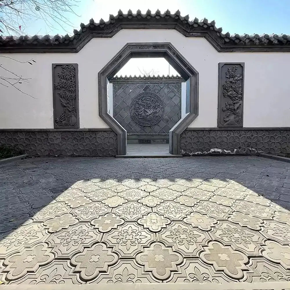 DIY Flower Stepping Stone Mould Set – Reusable Concrete Paver