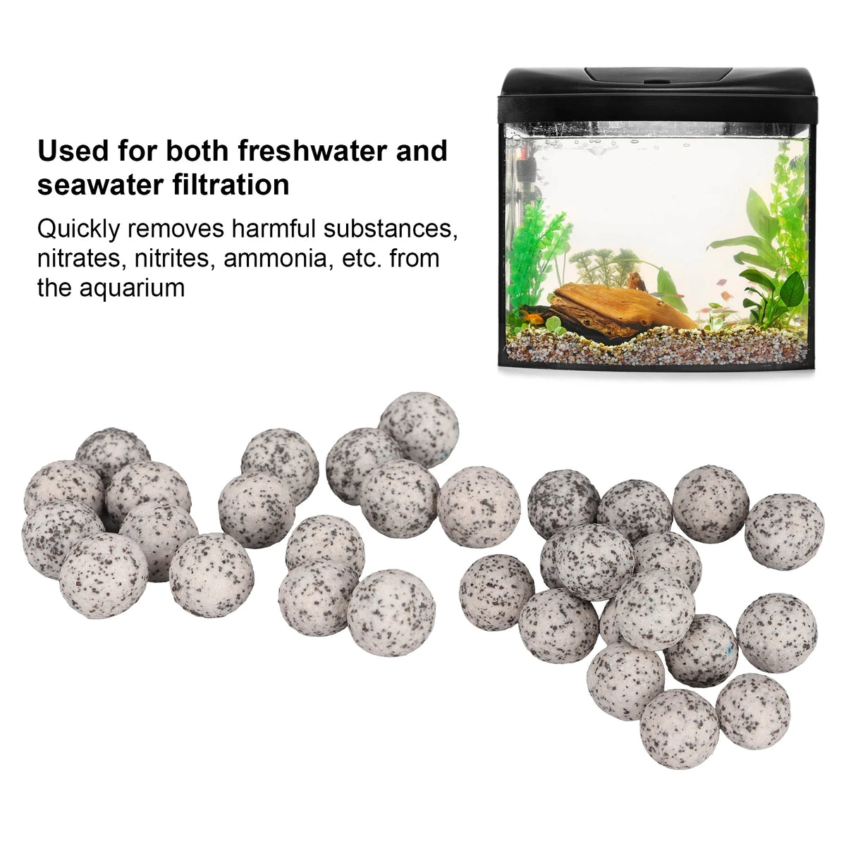 Ceramic Bio Filter Balls – Porous Hollow Fish Tank Filter Media