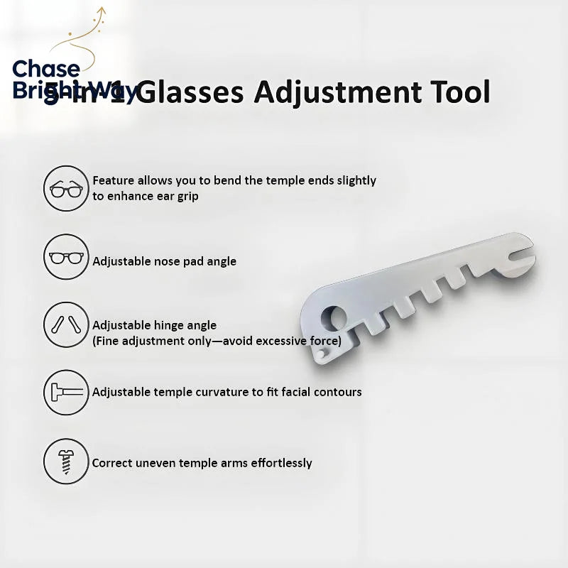 Eyeglass Frame Bender & Temple Arm Adjuster – 2-Piece Tool Set