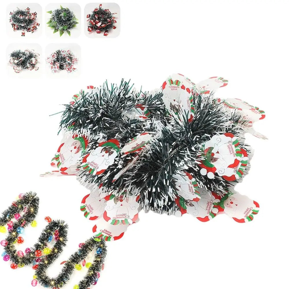 5M Christmas String Lights – Santa & Snowflake Décor Strip