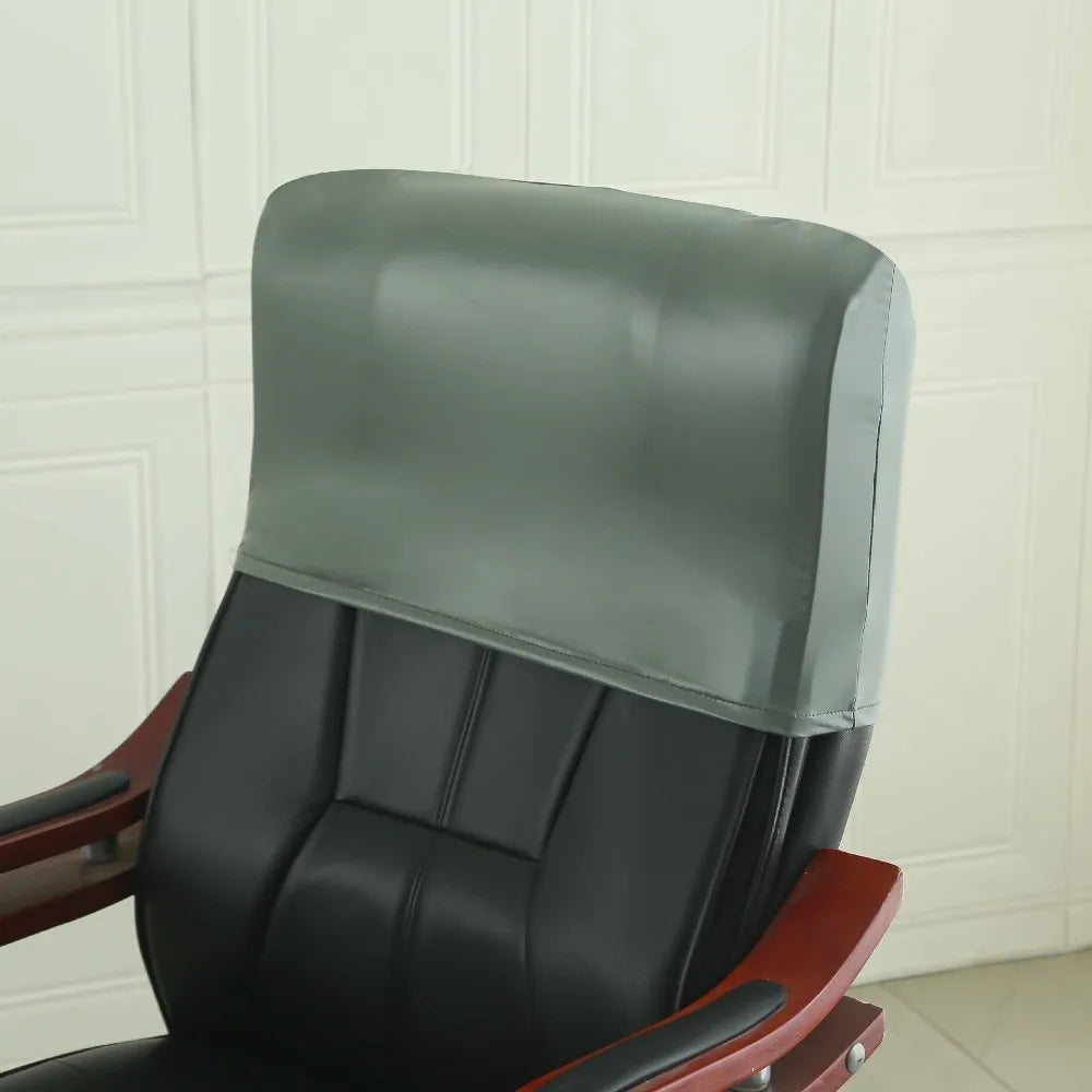 Waterproof Leather Chair Headrest Cover – Elastic Backrest Protector