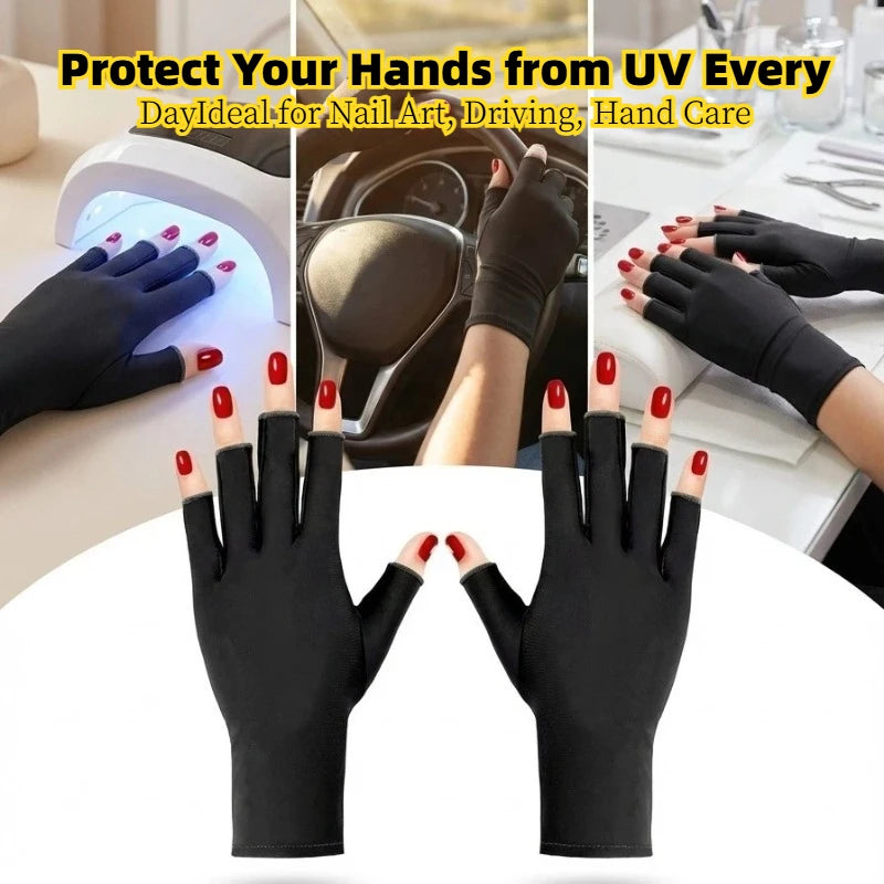 UV Protection Gloves for Gel Nail LED Lamp | Hand Shield