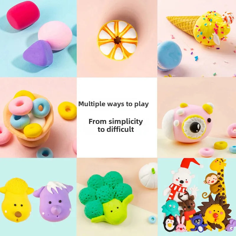 36-Color Air-Dry Clay Set with Carving Tools – Non-Toxic Kids