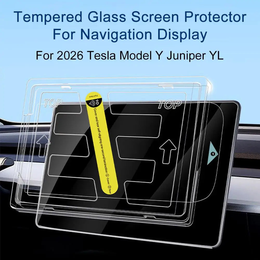 Tesla Model Y Juniper 2026 16" Dual Screen Tempered Glass Protector