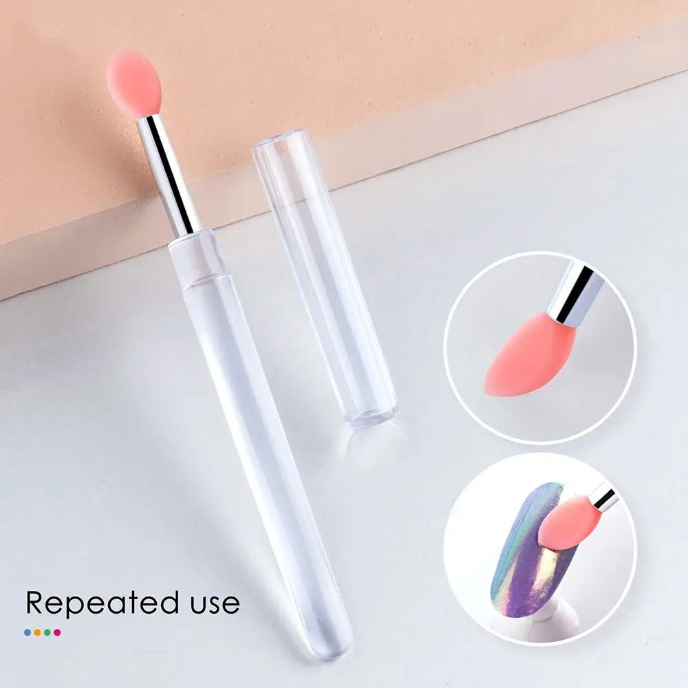 Silicone Nail Art Brush & Picker – Gel Acrylic Applicator Stick