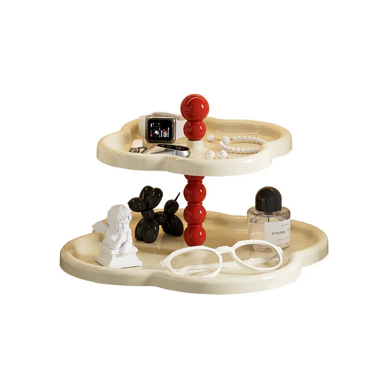 Vintage Multi-Tier Cake Stand – Retro Clover Dessert Tray