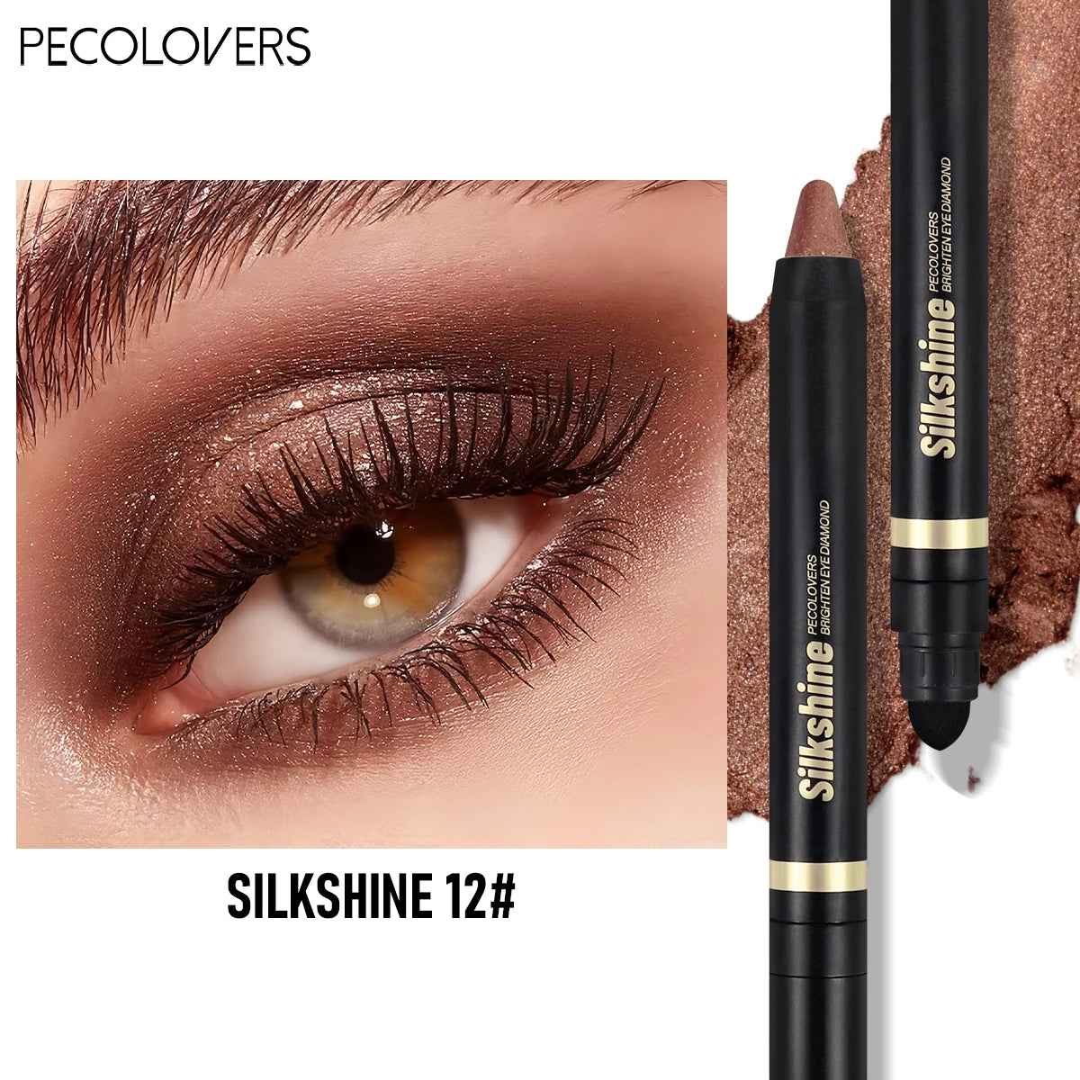 Pearly Multicolored Eyeshadow Stick – Sparkle & Long-Lasting
