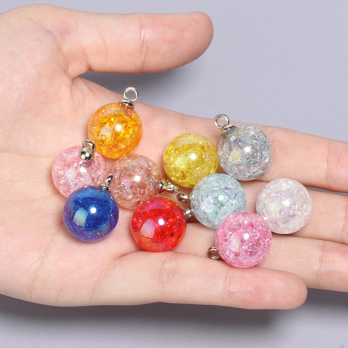 Resin Star Charms Candy Color DIY Jewelry Pendants – 10pcs